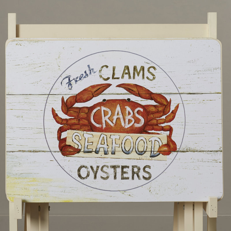 Beachcrest Home Bucholz Wood Coastal TV Tray Table Set with Stand & Reviews Wayfair